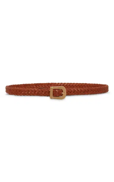 Gabriela Hearst Adler Braided Belt in Cognac Leather | Thumbnail 1