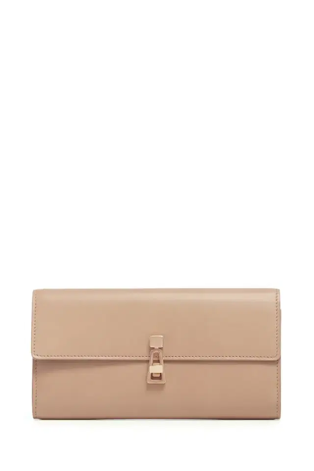 Gabriela Hearst Phone Wallet in Nude Leather