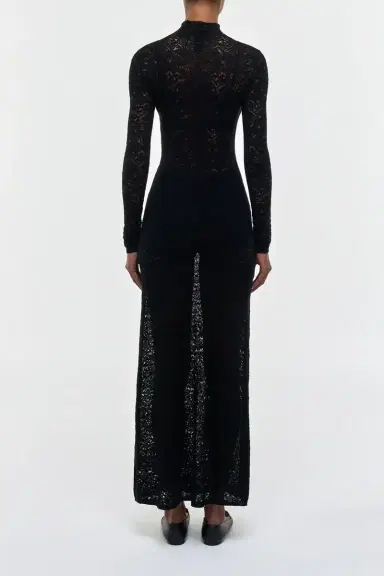 Gabriela Hearst Anya Knit Maxi Dress in Black Merino Wool Cashmere | Thumbnail 5 Gabriela Hearst Anya Knit Maxi Dress in Black Merino Wool Cashmere | Thumbnail 5