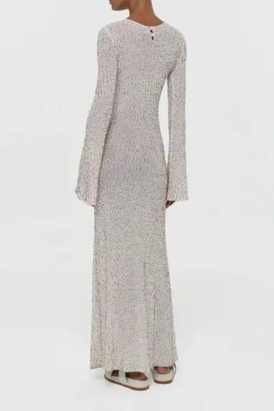 Gabriela Hearst Chandra Knit Maxi Dress in Multi Beaded Cashmere Silk | Thumbnail 4 Gabriela Hearst Chandra Knit Maxi Dress in Multi Beaded Cashmere Silk | Thumbnail 4