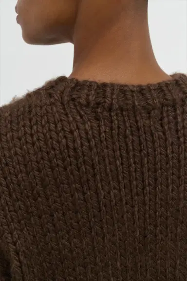 Gabriela Hearst Poros Knit Sweater in Chocolate Cashmere | Thumbnail 6
