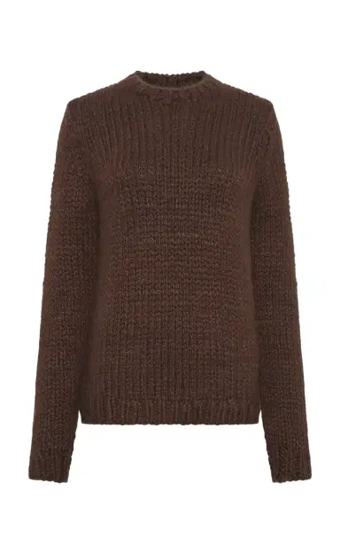 Gabriela Hearst Poros Knit Sweater in Chocolate Cashmere | Thumbnail 1