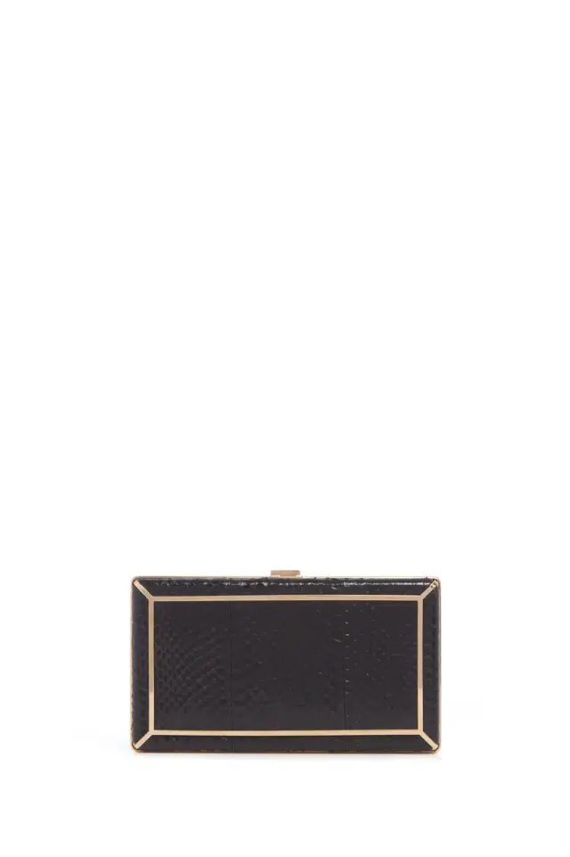 Gabriela Hearst Callas Clutch in Black Snakeskin