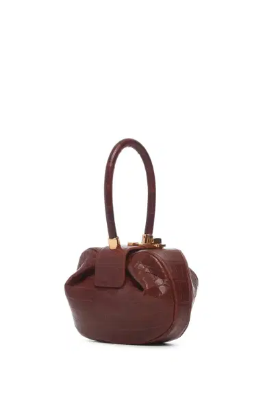 GABRIELA HEARST Demi Bag in Cognac Crocodile Leather | Thumbnail 1 GABRIELA HEARST Demi Bag in Cognac Crocodile Leather | Thumbnail 1