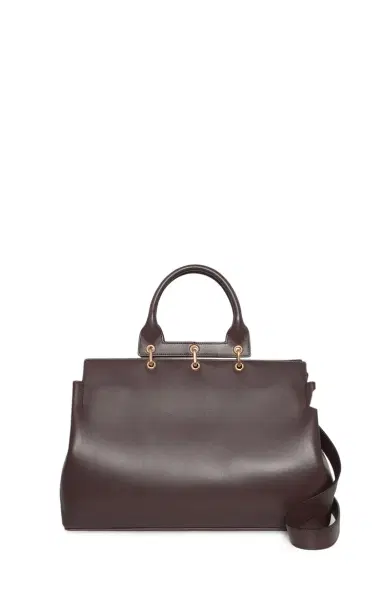Gabriela Hearst Large Amethyst Tote Bag in Bordeaux Nappa Leather | Thumbnail 3 Gabriela Hearst Large Amethyst Tote Bag in Bordeaux Nappa Leather | Thumbnail 3