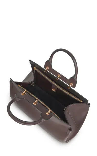 Gabriela Hearst Large Amethyst Tote Bag in Bordeaux Nappa Leather | Thumbnail 4 Gabriela Hearst Large Amethyst Tote Bag in Bordeaux Nappa Leather | Thumbnail 4