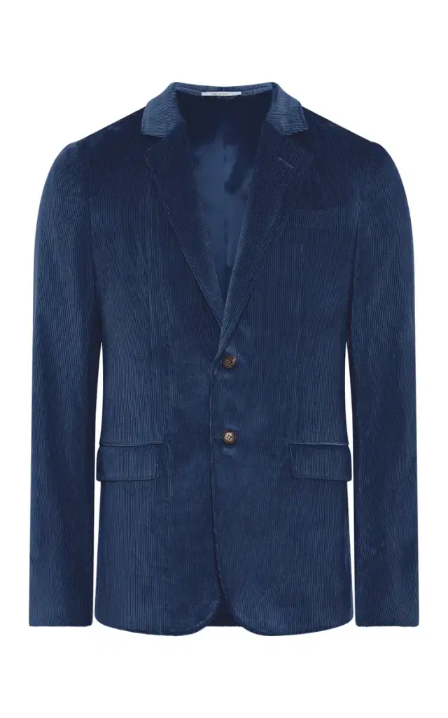 Gabriela Hearst Irving Jacket in Electric Navy Sea Island Cotton Corduroy
