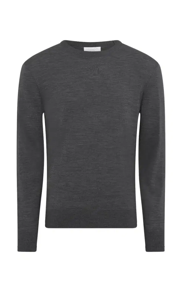 GABRIELA HEARST Palco Knit Sweater in Charcoal Merino Wool