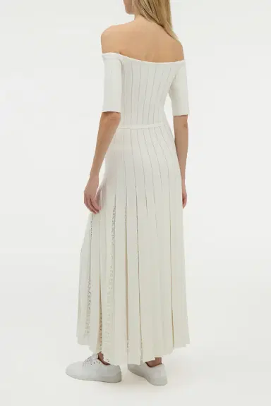 Gabriela Hearst Kurt Knit Pleated Maxi Dress in Merino Wool | Thumbnail 5