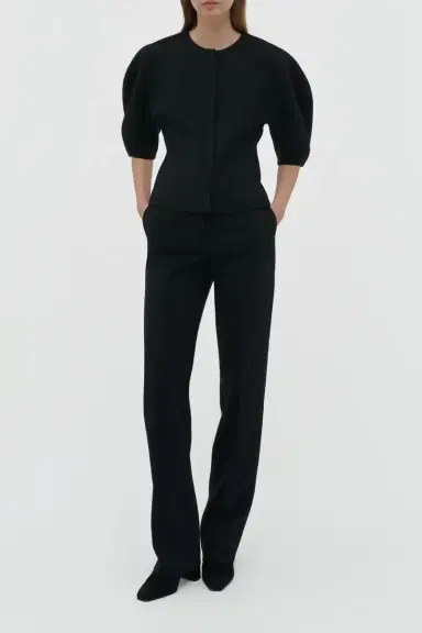 Gabriela Hearst Cecilia Pant in Black Recycled Wool | Thumbnail 2 Gabriela Hearst Cecilia Pant in Black Recycled Wool | Thumbnail 2