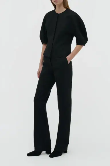 Gabriela Hearst Cecilia Pant in Black Recycled Wool | Thumbnail 3 Gabriela Hearst Cecilia Pant in Black Recycled Wool | Thumbnail 3
