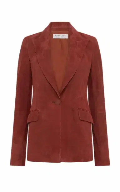 Gabriela Hearst Leiva Blazer in Burnt Sienna Suede | Thumbnail 1