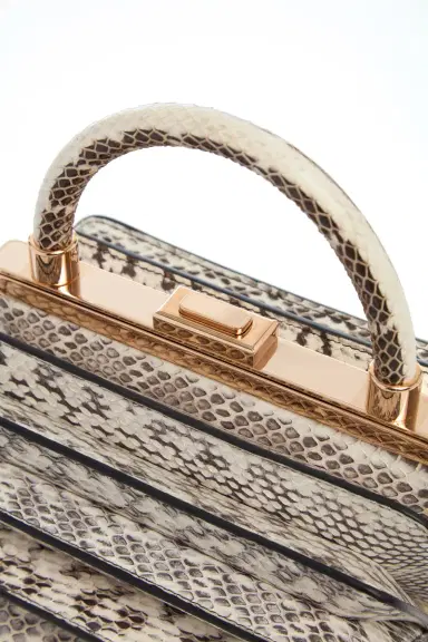 GABRIELA HEARST Diana Bag in Black & White Snakeskin | Thumbnail 4