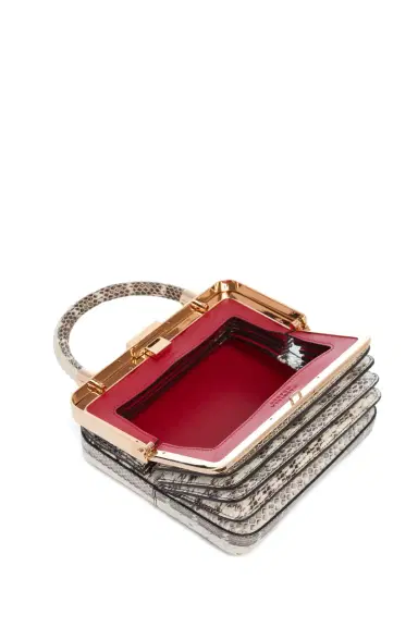GABRIELA HEARST Diana Bag in Black & White Snakeskin | Thumbnail 5