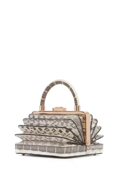 GABRIELA HEARST Diana Bag in Black & White Snakeskin | Thumbnail 1