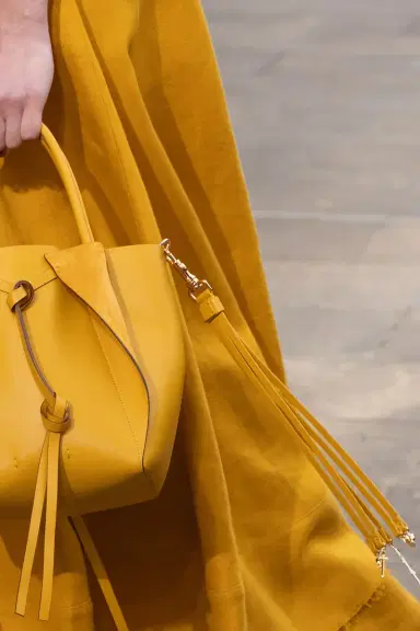Gabriela Hearst Leonora Charm in Golden Birch Nappa Leather | Thumbnail 2