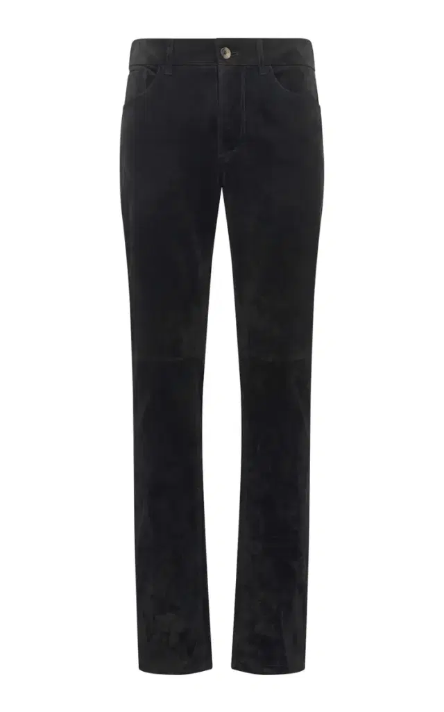 GABRIELA HEARST Anthony Five Pocket Pant in Black Suede