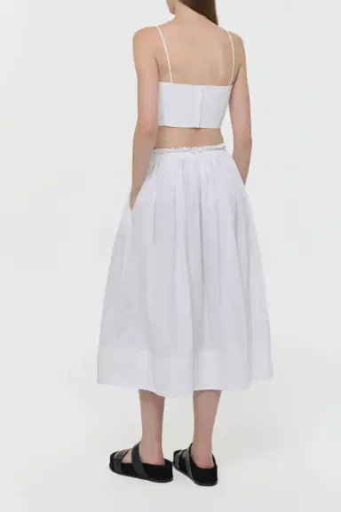 Gabriela Hearst Nadir Top in White Sea Island Cotton | Thumbnail 5 Gabriela Hearst Nadir Top in White Sea Island Cotton | Thumbnail 5
