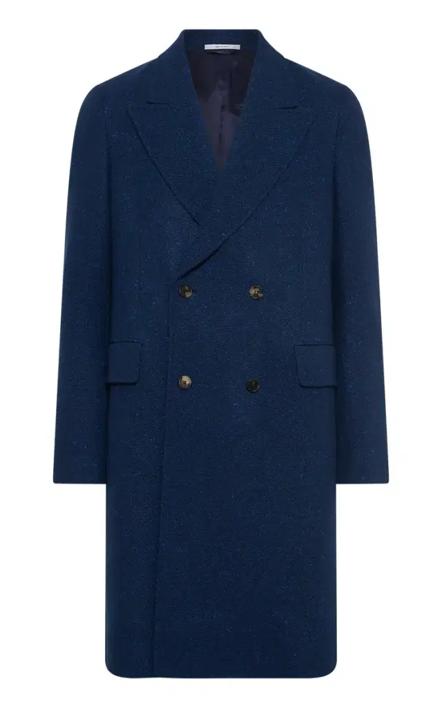 Gabriela Hearst Mcaffrey Coat in Electric Navy Speckled Cashmere