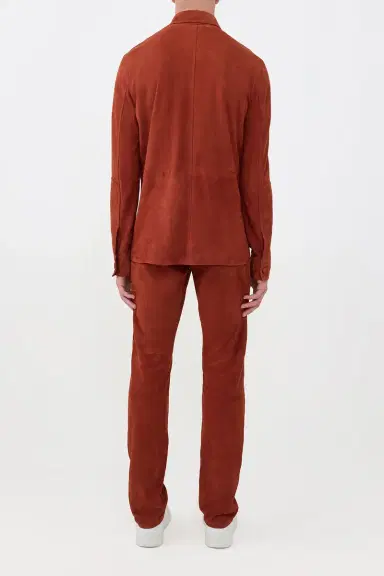 Gabriela Hearst Lucas Overshirt in Rust Suede | Thumbnail 5 Gabriela Hearst Lucas Overshirt in Rust Suede | Thumbnail 5