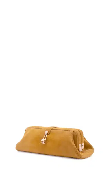 Gabriela Hearst Paola Clutch in Golden Birch Suede | Thumbnail 4 Gabriela Hearst Paola Clutch in Golden Birch Suede | Thumbnail 4