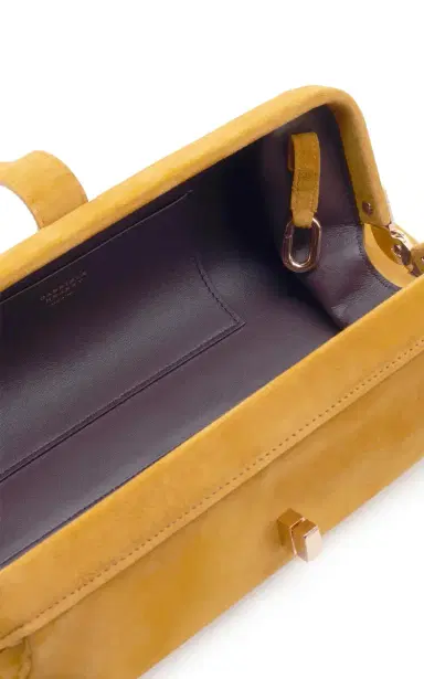 Gabriela Hearst Paola Clutch in Golden Birch Suede | Thumbnail 6 Gabriela Hearst Paola Clutch in Golden Birch Suede | Thumbnail 6