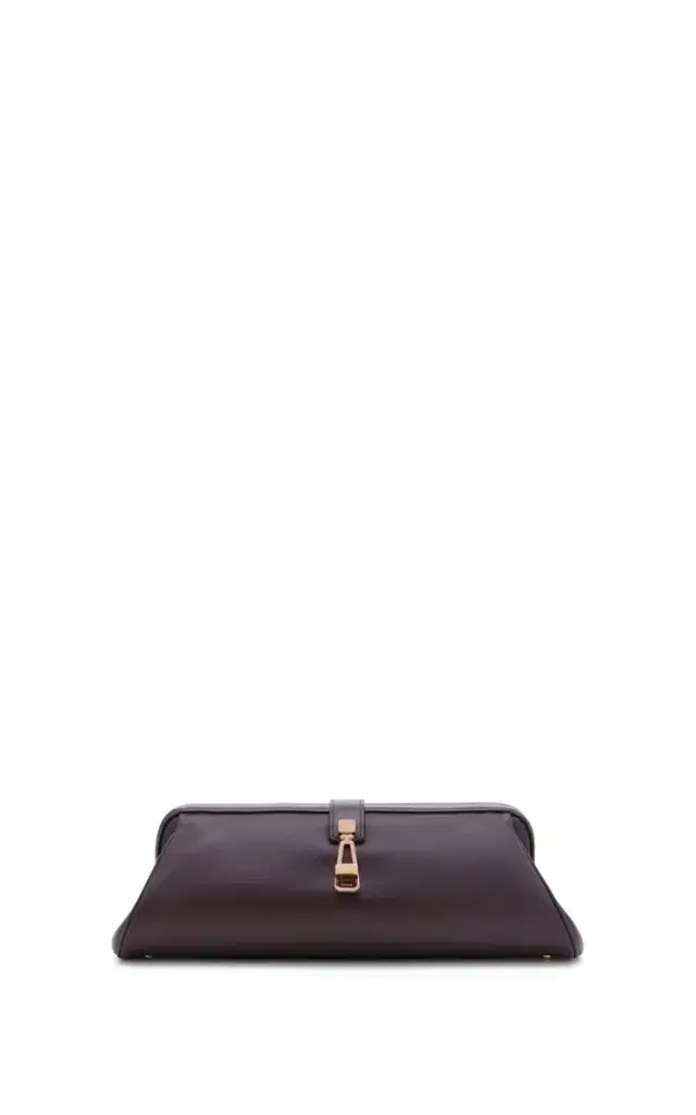 GABRIELA HEARST Paola Clutch in Bordeaux Nappa Leather