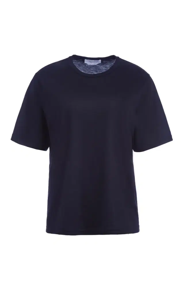GABRIELA HEARST Kirby T-Shirt in Dark Navy Cashmere