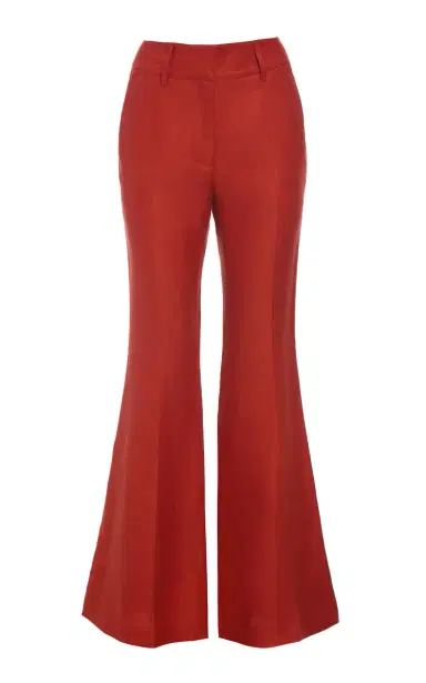 Gabriela Hearst Rhein Flare Pant in Antelope Orange Linen Twill | Thumbnail 1 Gabriela Hearst Rhein Flare Pant in Antelope Orange Linen Twill | Thumbnail 1