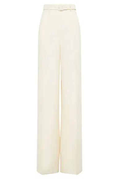 Gabriela Hearst Norman Wide-leg Pant in Textured Linen Slub | Thumbnail 1