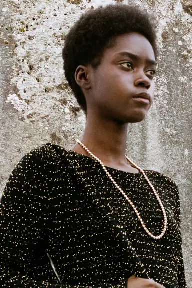Gabriela Hearst Beaded Necklace in 18K Yellow Gold | Thumbnail 2