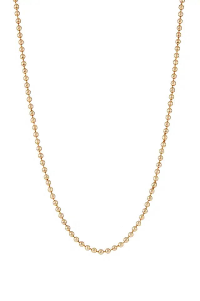 Gabriela Hearst Beaded Necklace in 18K Yellow Gold