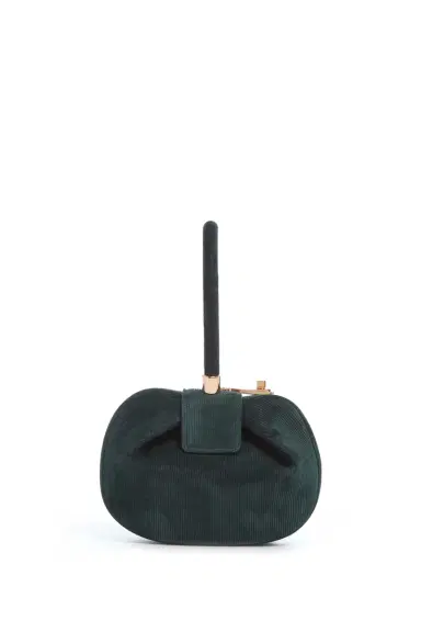 Gabriela Hearst Demi Bag in English Green Suede Corduroy | Thumbnail 3 Gabriela Hearst Demi Bag in English Green Suede Corduroy | Thumbnail 3