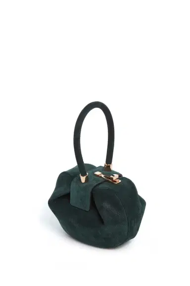 Gabriela Hearst Demi Bag in English Green Suede Corduroy | Thumbnail 4 Gabriela Hearst Demi Bag in English Green Suede Corduroy | Thumbnail 4