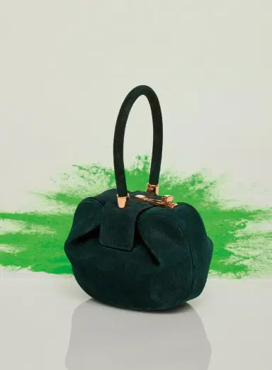 Gabriela Hearst Demi Bag in English Green Suede Corduroy | Thumbnail 6 Gabriela Hearst Demi Bag in English Green Suede Corduroy | Thumbnail 6