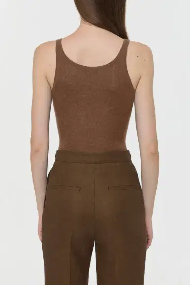 Gabriela Hearst Cinxia Knit Tank Top in Chestnut Cahmere Silk with Hemp | Thumbnail 4