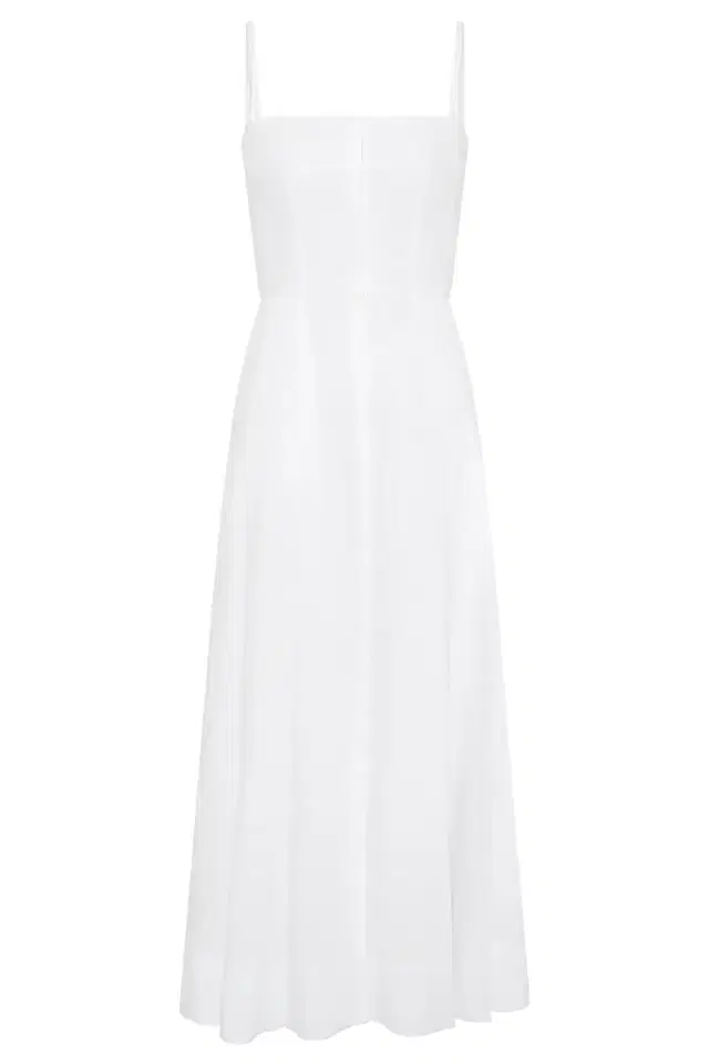 Gabriela Hearst Magritte Dress in White Aloe Linen