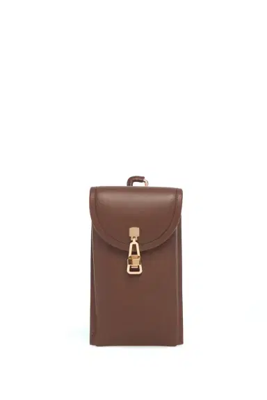 Gabriela Hearst Sunglasses Pouch in Chocolate Leather | Thumbnail 1 Gabriela Hearst Sunglasses Pouch in Chocolate Leather | Thumbnail 1