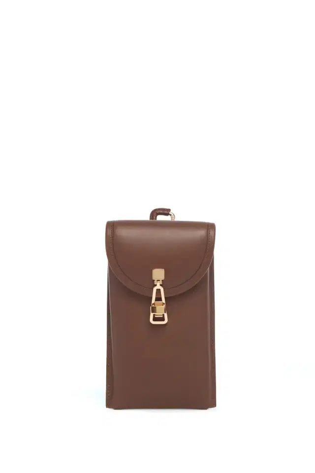 Gabriela Hearst Sunglasses Pouch in Chocolate Leather