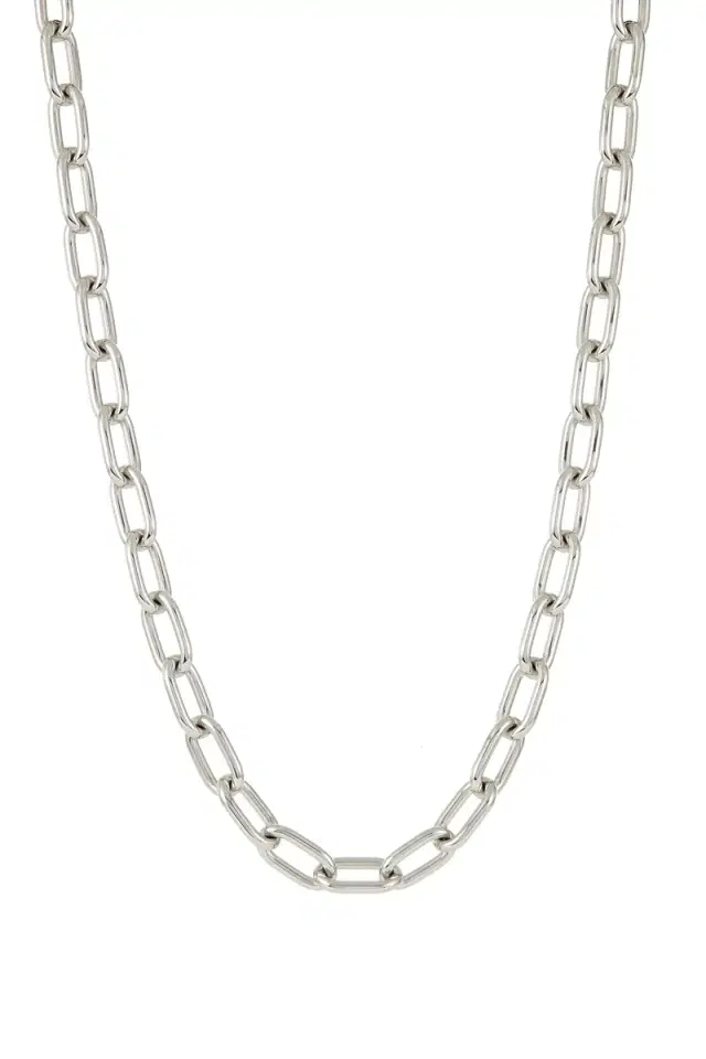 GABRIELA HEARST Medium Link Necklace in 18K White Gold (Classic Links)