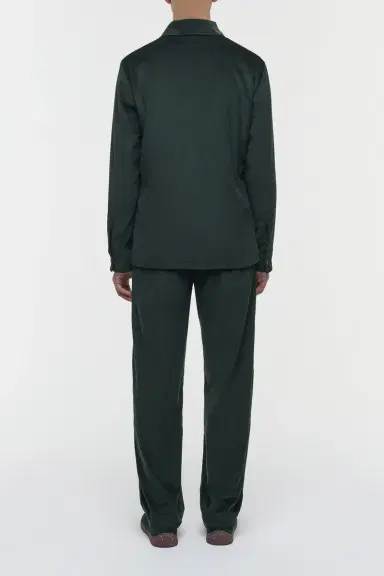 Gabriela Hearst Javier Chore Jacket in English Green Sea Island Cotton Corduroy | Thumbnail 4