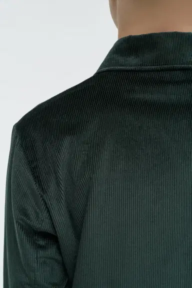 Gabriela Hearst Javier Chore Jacket in English Green Sea Island Cotton Corduroy | Thumbnail 6
