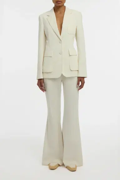 Gabriela Hearst Ianthe Flare Pant in Sea Island Cotton Corduroy | Thumbnail 2