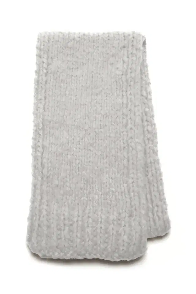 GABRIELA HEARST Pyke Knit Scarf in Heather Grey Welfat Cashmere