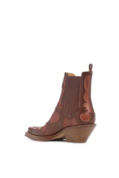 Gabriela Hearst Cassidy Cowboy Ankle Boot in Cognac Leather | Thumbnail 3 Gabriela Hearst Cassidy Cowboy Ankle Boot in Cognac Leather | Thumbnail 3