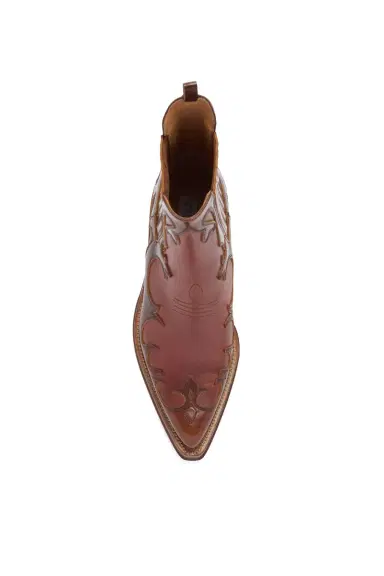 Gabriela Hearst Cassidy Cowboy Ankle Boot in Cognac Leather | Thumbnail 4 Gabriela Hearst Cassidy Cowboy Ankle Boot in Cognac Leather | Thumbnail 4