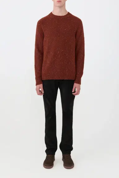 Gabriela Hearst Daniel Knit Sweater in Burnt Sienna Multi Speckled Aran Cashmere | Thumbnail 3 Gabriela Hearst Daniel Knit Sweater in Burnt Sienna Multi Speckled Aran Cashmere | Thumbnail 3