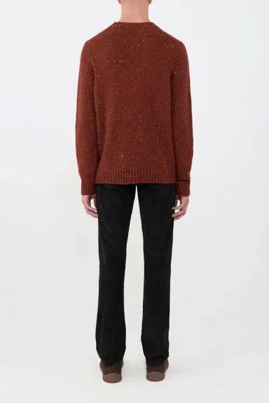 Gabriela Hearst Daniel Knit Sweater in Burnt Sienna Multi Speckled Aran Cashmere | Thumbnail 5 Gabriela Hearst Daniel Knit Sweater in Burnt Sienna Multi Speckled Aran Cashmere | Thumbnail 5
