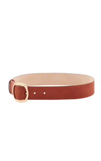 Gabriela Hearst Elster Belt in Burnt Sienna Suede | Thumbnail 2