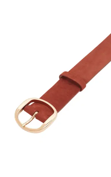 Gabriela Hearst Elster Belt in Burnt Sienna Suede | Thumbnail 3
